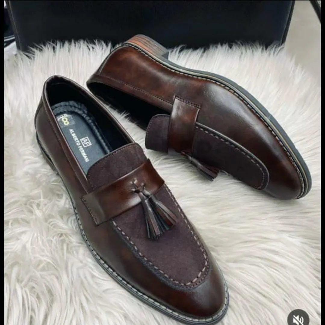 Alberto Fermani Leather Loafers Shoes For Men
