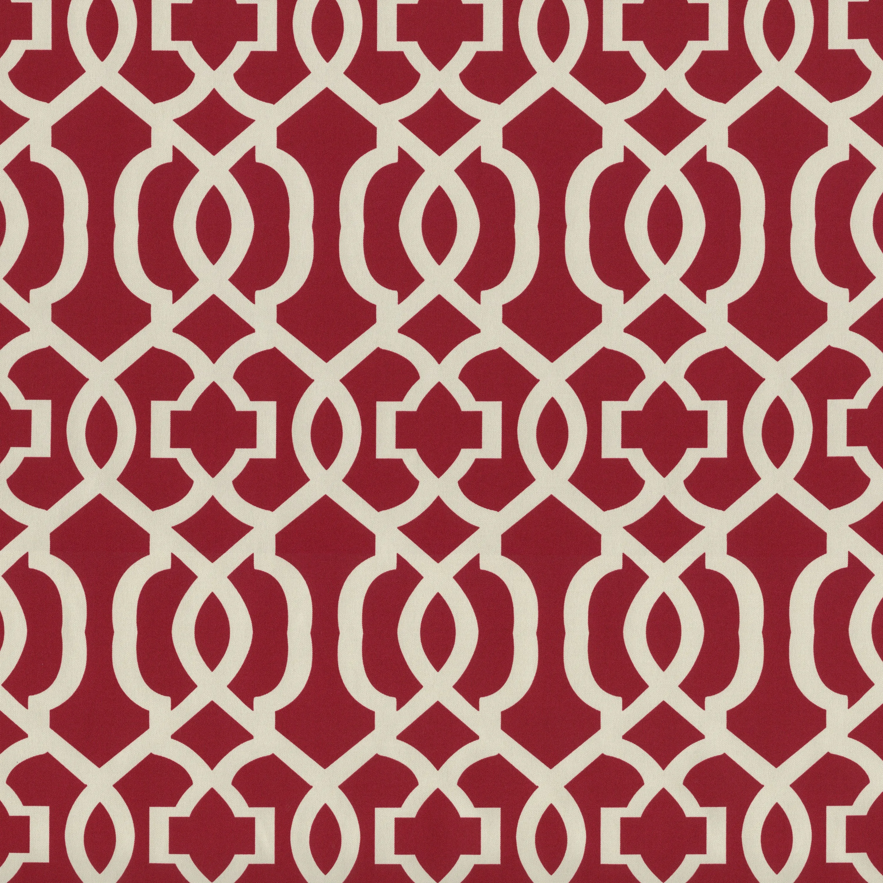 Outdoor/Indoor New Geo Red Tufted Seat Cushions