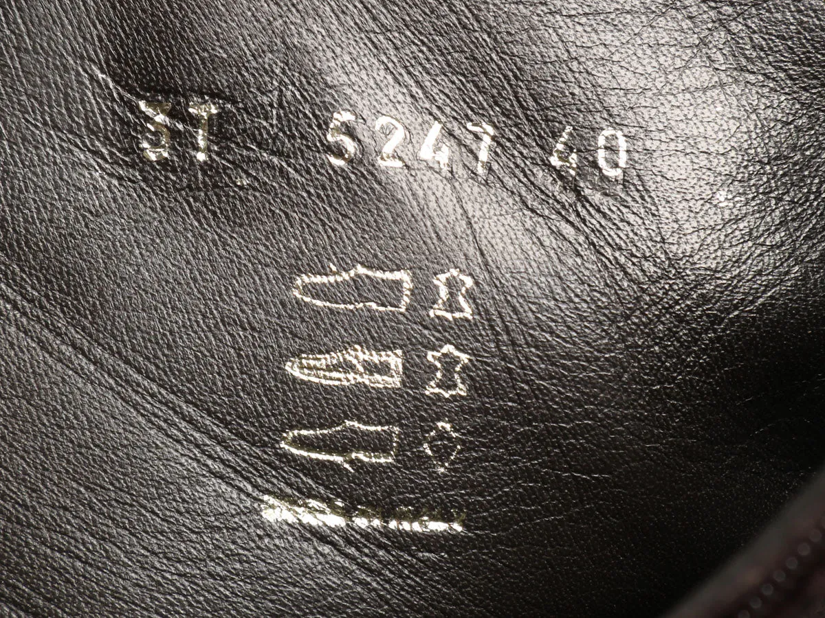 Prada Brown Leather Ankle Boots